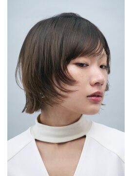 ヘアサロン ガリカ 表参道(hair salon Gallica) 【miko】ワンカールでお洒落なミニボブ/オリーブベージュカラー