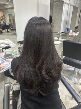 ラック(LUCK) ダークグレージュ/船橋/くすみベージュ/細めハイライト