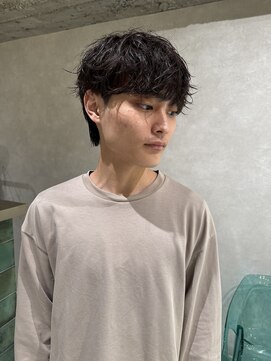 ゼスト リル 新宿(ZEST lill) シャドウパーマ 癖毛風 マッシュパーマ 新宿