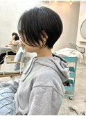 丸みハンサムショート☆くすみベージュ20代30代40代50代