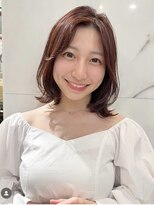 ミディアム/くびれヘアー/レイヤー/ミディアムレイヤー