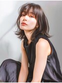 レイヤーカット/外ハネ/ウルフヘア/地毛風カラー