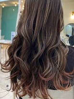 ロミー 本厚木(ROMMY.) ロング韓国風巻きブリーチ細めハイライト◎グラデーション本厚木