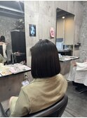 まるみボブ ショートボブ 髪質改善縮毛矯正