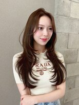 シーク 天神(SEEK)&nbsp;松尾菫菜/レイヤーカット/ベージュカラー/韓国ヘア