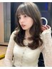 ブリーチなし透明感ダブルカラー＋超音波トリートメント