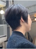 大人ショートボブ/ハンサムショート/前髪あり/30代40代50代