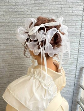 ロハスバイケンジ(LOHAS by KENJE) 成人式ヘア・振袖ヘアに大人気のリボンアレンジ