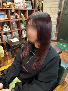 レイヤー×暖色カラー