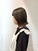 オーガニックマインド 坂戸 鶴ヶ島(organic+mind)&nbsp;20代30代◎冬の透明感アッシュブラウン外ハネミディ