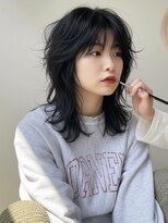 エイチ ウルフカット 大阪梅田(811)&nbsp;フェイスフレーミングルーツカラー天使の羽バングネオウルフボブ