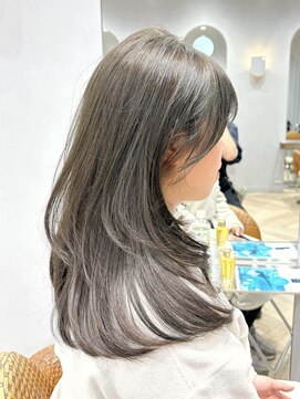 ティエラ 原宿 表参道(Tierra) 【Tierra美侑】柔らか質感レイヤー×オリーブグレージュカラー