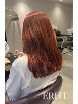 エルト 大通店(ERHT)&nbsp;ブリーチなしダブルカラー×オレンジブラウン【札幌/大通/ERHT】