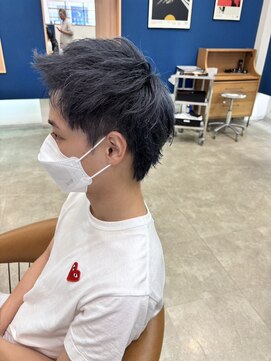 ノート ヘアーサロン(NOTE HAIR SALON) メンズハイトーンブリーチ必須ブルーアッシュ