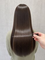 ラックスビーギャラリー なんば駅前店(LUXBE GALLERY) 髪質改善 トリートメント 艶ベージュ大人ロング