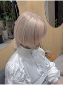 ホワイトベージュ/ハイトーン/ショート/渋谷ベージュ専門店/