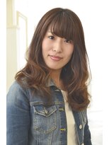 アドラーブル 松崎店(adorable) 【adorable】小顔×暗髪ベージュ×エレガントニュアンスカール