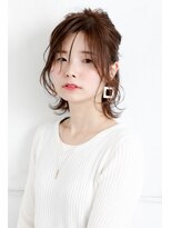 モカ ヘアーデザイン(moca HAIR DESIGN)&nbsp;ミディアムのハーフアップ