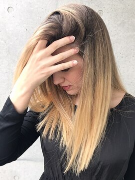 ロッサ(ROSSA) ハイトーンカラースタイルナチュラルグラデーションカラー40代