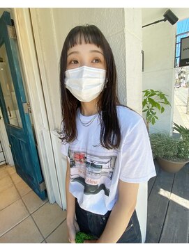 ムジーク(Musiiik) オン眉とロングスタイル＋ケアカラー