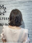 アッシュブラウン　ハイライト