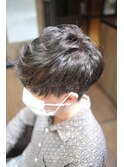 メンズ柔らか刈り上げマッシュスタイル