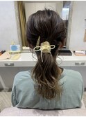 人気ポニーテール
