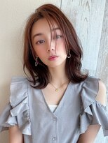 アフロート ディル(AFLOAT D'L)&nbsp;大人かわいい 外ハネくびれボブ ベージュ ラベンダーカラー