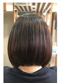 【髪質改善】ふんわり縮毛矯正/カラー/30代/くせ毛が悩み
