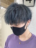 ビューティーヘア ケア 東尾道店(beauty Hair Care)&nbsp;ダークグリーン×スパイラルパーマ