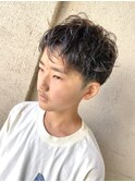 ツーブロックショート