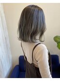 バレイヤージュ+グレージュ