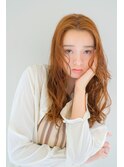 大人可愛い無造作かき上げ/センターパート/くびれカール<原宿>
