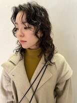 ソイ 下北沢(soi)&nbsp;【hard wave】ミディアムレイヤー_ウェーブパーマ_前髪パーマ