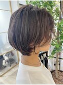 【THEOSCAR印南】伸ばしかけラフショートボブ×グレージュ