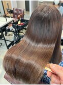 髪質改善で大人上品なツヤ髪に＿モカブラウン＿ロング［東陽町］