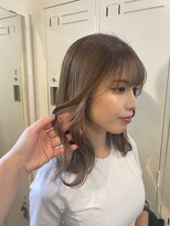 エスク オブ ヘアー(SQ of hair) 透明感ベージュ　イヤリングハイトーン