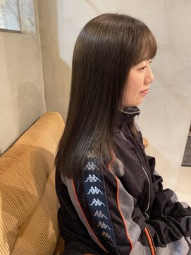 ヘアーミュゼ 井田店(Hair Musee) 美髪ストレート　×  オリーブベージュ