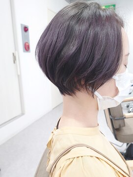 サンデイ(SUNDAY) ☆パープルハイライト×丸みショート☆【宮原 和希】