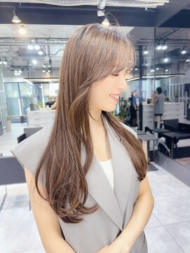 ファンナギンザ(FaNNa ginza) くびれヘア/韓国ヘア/ロング/前髪/小顔カット/透明感カラー