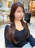 韓国レイヤーカットくびれ巻き顔周り小顔カット