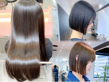 ロンドクロエ 横浜(Lond Chloe)の写真/縮毛矯正のダメージを最小限に抑えて艶を引き出す次世代ストレート。前髪や顔周りのみの縮毛矯正も◎[横浜]