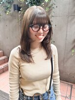 ジェノ(JENO by apish) レイヤーカット/顔周りカット/オリーブベージュ