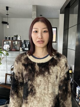 カフネ(cafune) ボルドーボブ