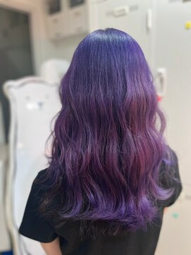 ナンバー ユアイロ 川崎(N° uairo) 【末安】パープルアッシュ/ケアブリーチ/ダブルカラー