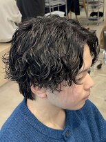 フィフス 天神大名(fifth) ゆるめ波巻きスパイラルパーマ波巻きパーマセンターパートウルフ