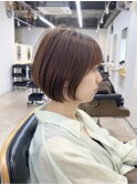 ☆暗めカラーデザインカラーグランマッシュショートボブ[船橋]