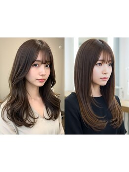 顔まわりのレイヤーカットは大人女性にも似合う♪お顔立ちに一番似合うラインでカットすると小顔効果も◎