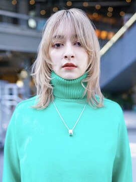 ギークス(GEEKS) 【GEEKS渋谷】冬カラー/ミルクティーベージュ/ウルフ/ハイトーン