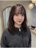 ミディアムレイヤーカット/レイヤー/顔周り/韓国/髪質改善/横浜